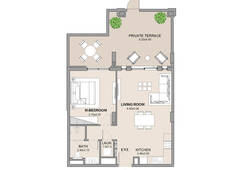 1 bedroom apartment